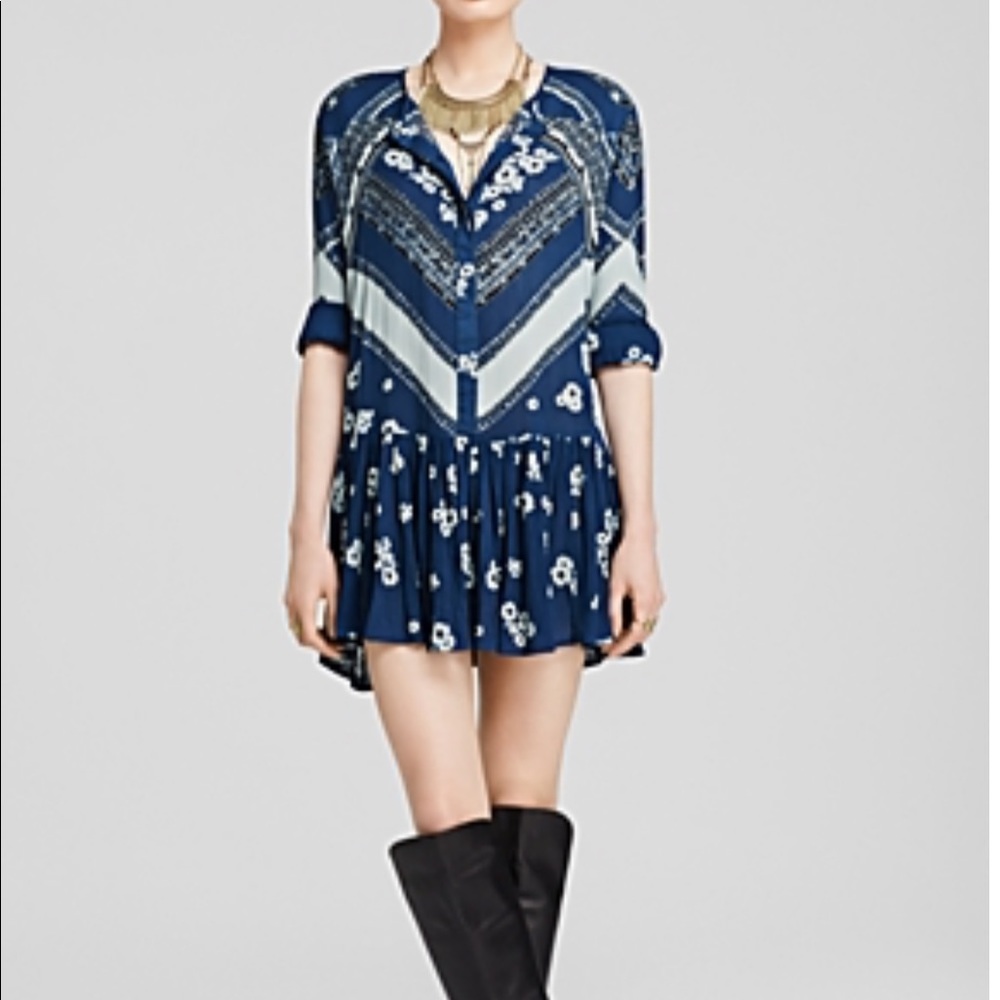 Free People From Your Heart Midnight Gauze Dress